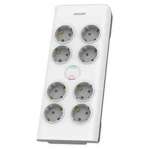 PH-SPN7080WA@1 PRELUNGITOR SURGE PROTECTOR 8 PRIZE 2M PHILIPS