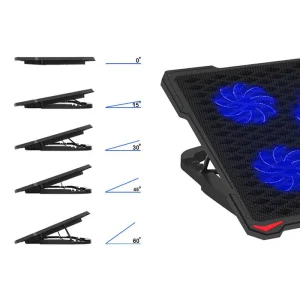 PLCP5FB@6 COOLING PAD LAPTOP 5 FANS 2 USB PLATINET