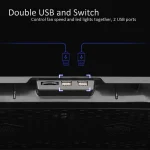 COOLING PAD LAPTOP 5 FANS 2 USB PLATINET