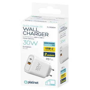 PLCPD30W@2 INCARCATOR RETEA PD 3.0 QC 3.0 30W PLATINET