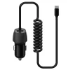 INCARCATOR AUTO CABLU SPIRALAT 3.4A LIGHTNING