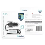 INCARCATOR AUTO CABLU SPIRALAT 3.4A LIGHTNING