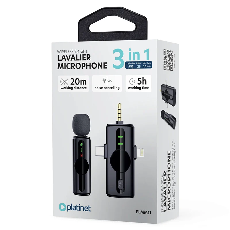 MICROFON LAVALIERA 3 IN 1