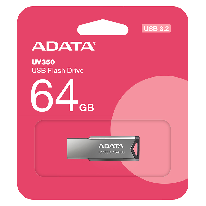 PLYFD64GUV350@2 FLASH DRIVE 64GB USB 3.2 UV350 ADATA