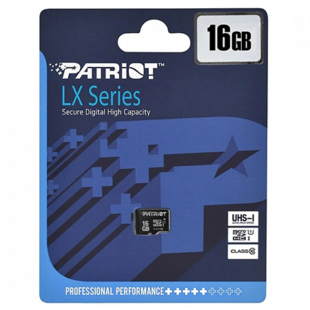 MICRO SDHC CLASA 10 UHS-I 16GB PATRIOT