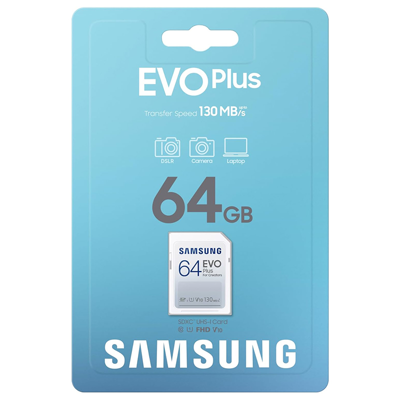 SD CARD 64GB UHS-1 EVO PLUS SAMSUNG