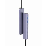 HUB 7 IN 1 10GBS PD 100W ALUMINIU PLATINET