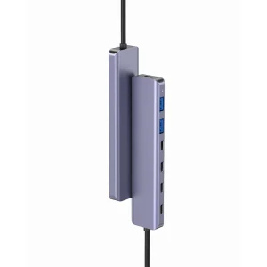 HUB 7 IN 1 10GBS PD 100W ALUMINIU PLATINET