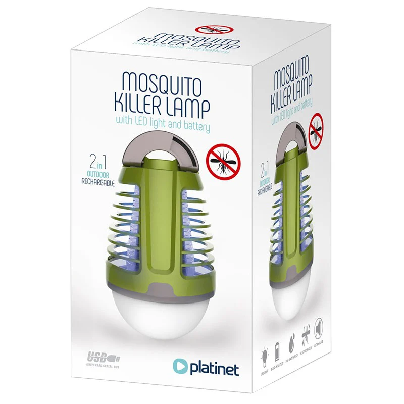 LAMPA ANTI INSECTE REINCARCABILA 6500K IP44