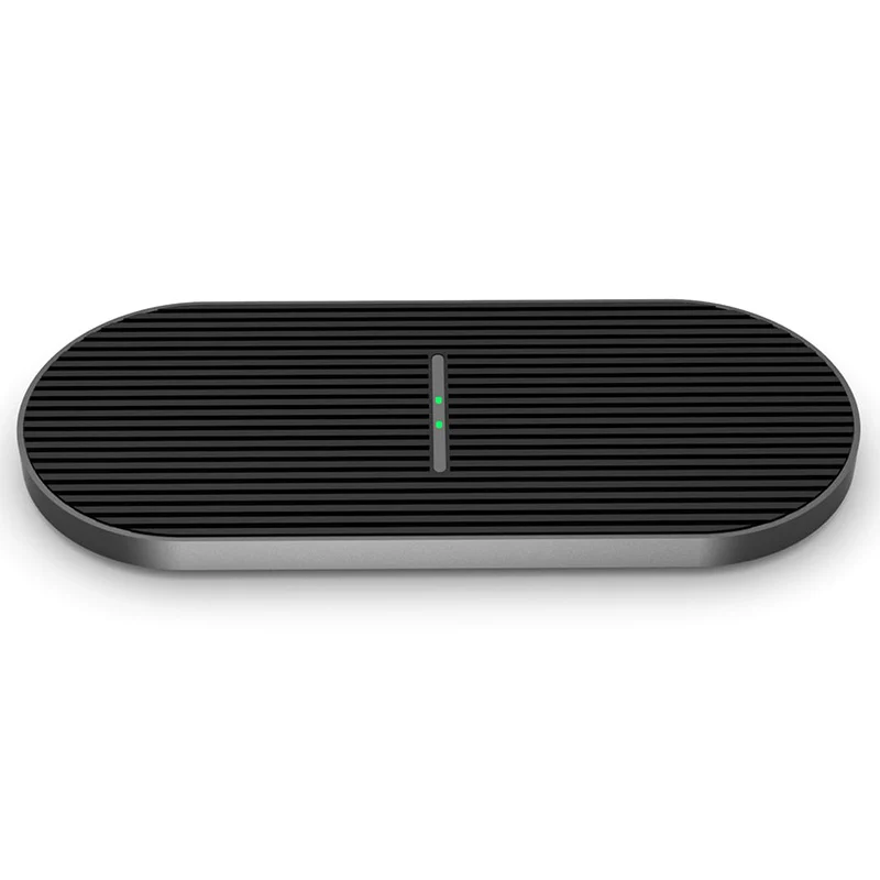 CHARGER WIRELESS QI DUO 2X10W TYPE C PLATINET