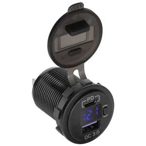 PY-CHR0006@1 MUFA MONTAJ INCARCARE USB PD SI QC 3.0 48W