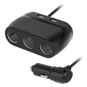 PY-CHR0012@1 SPLITTER BRICHETA AUTO X3 CU USB SI CABLU PEIYING