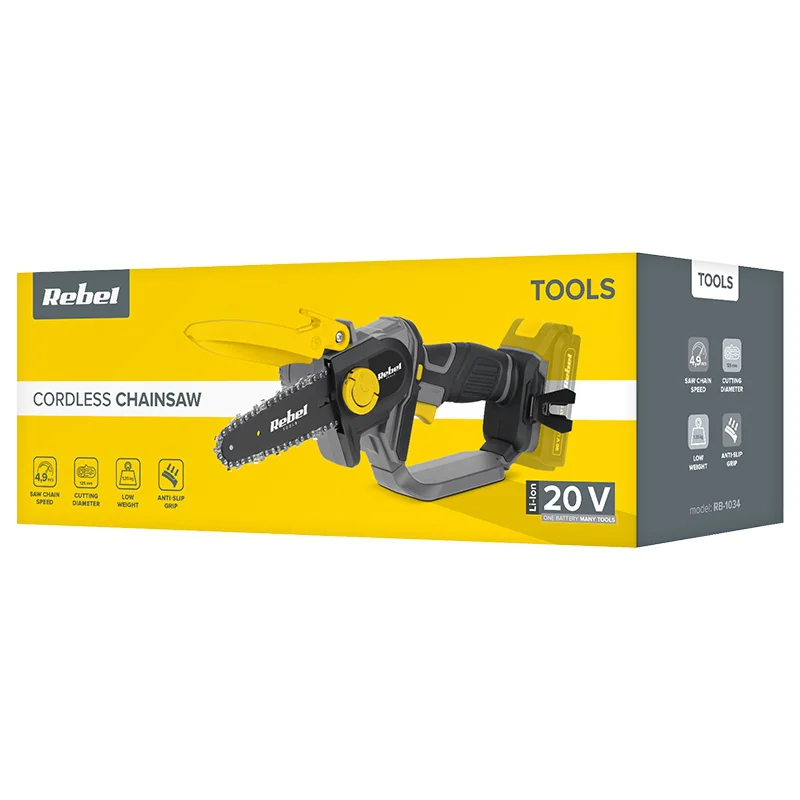 MINI FIERASTRAU CU LANT 20V FARA ACUMULATOR REBEL