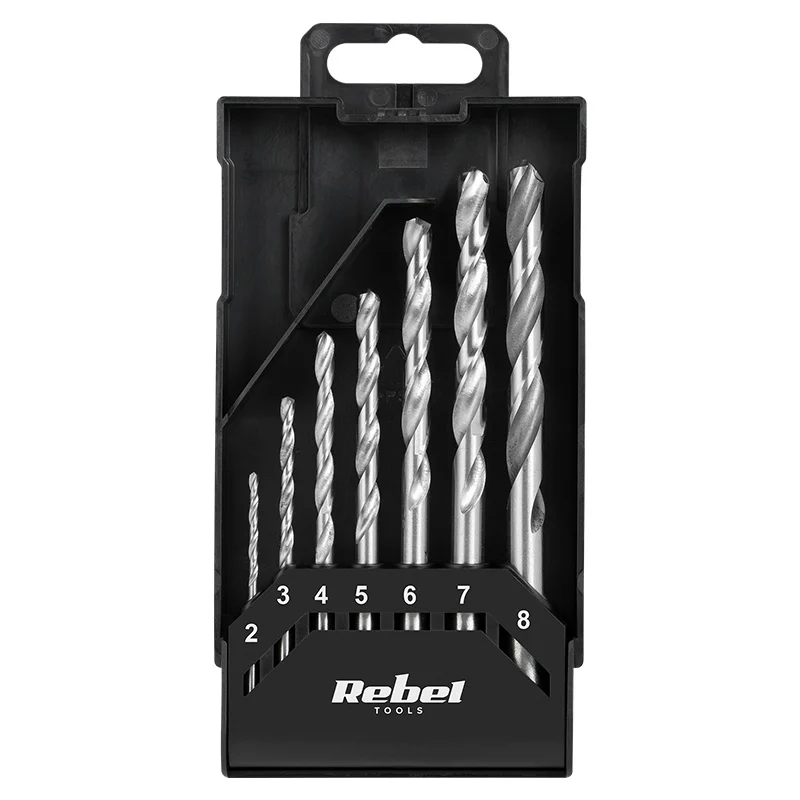 SET 7 BURGHIE METAL 2-8MM REBEL