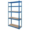 RAFT METALIC 5 POLITE 750K MDF 180X90X40 ALBASTRU REBEL