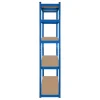 RAFT METALIC 5 POLITE 750K MDF 180X90X40 ALBASTRU REBEL