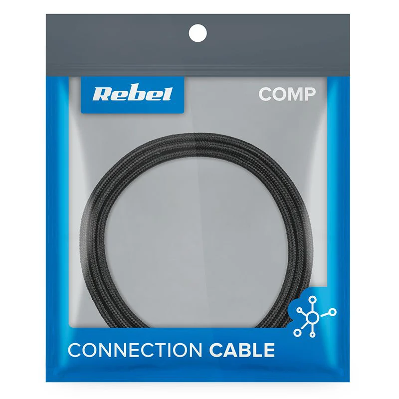RB-6004-100-B@3 CABLU USB MAGNETIC 3 IN 1 100CM NEGRU REBEL