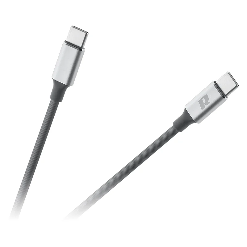 RB-6012-100-B@1 CABLU USB TIP C - USB TIP C 65W 100 CM NEGRU REBEL