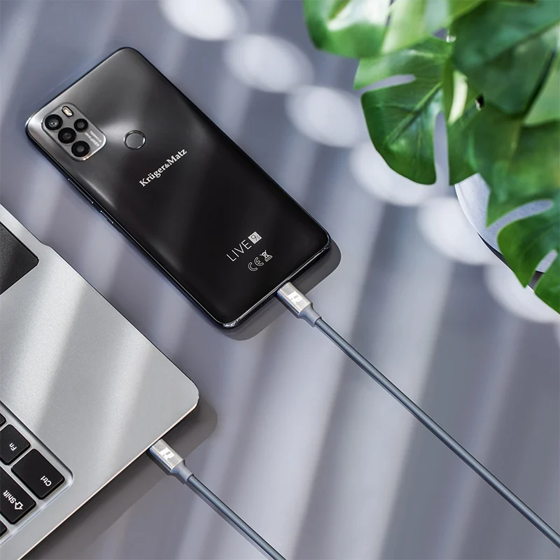 RB-6012-100-B@3 CABLU USB TIP C - USB TIP C 65W 100 CM NEGRU REBEL