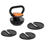 KETTLE BELL AJUSTABIL 6 TALERE 2.3-9KG REBEL ACTIVE