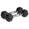 RBA-2325-02@1 GANTERE DUMBBELL HEX FONTA CAUCIUCATA 2X2KG REBEL ACTIV