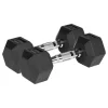 GANTERE DUMBBELL HEX FONTA CAUCIUCATA 2X4KG REBEL ACTIV