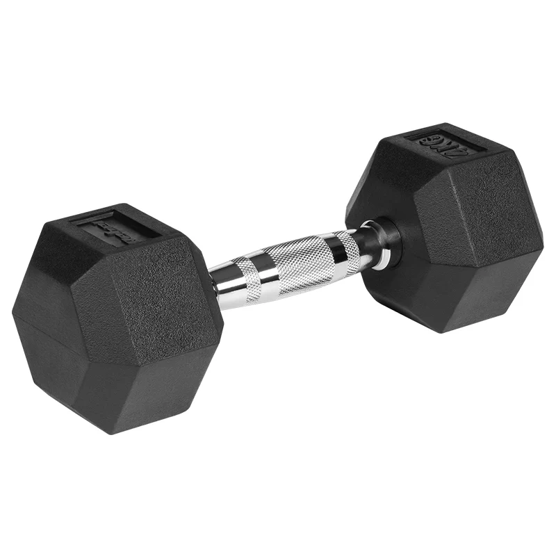 GANTERE DUMBBELL HEX FONTA CAUCIUCATA 2X4KG REBEL ACTIV