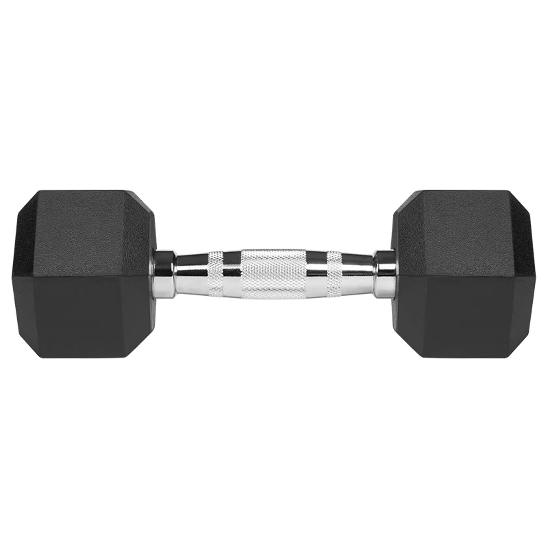 GANTERE DUMBBELL HEX FONTA CAUCIUCATA 2X4KG REBEL ACTIV
