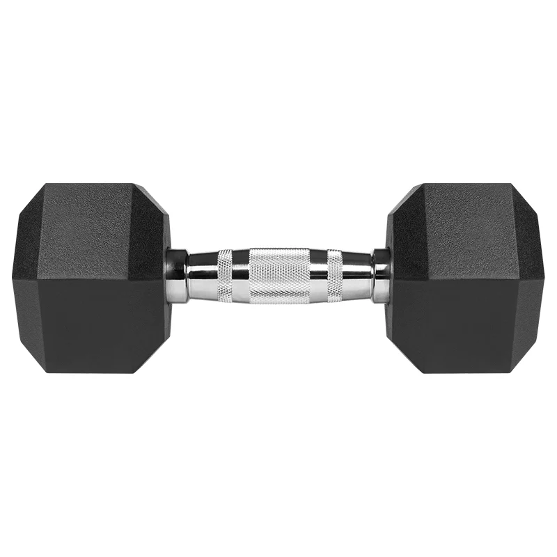 GANTERE DUMBBELL HEX FONTA CAUCIUCATA 2X8KG REBEL ACTIV