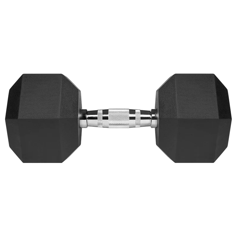 GANTERE DUMBBELL HEX FONTA CAUCIUCATA 20KG REBEL ACTIVE