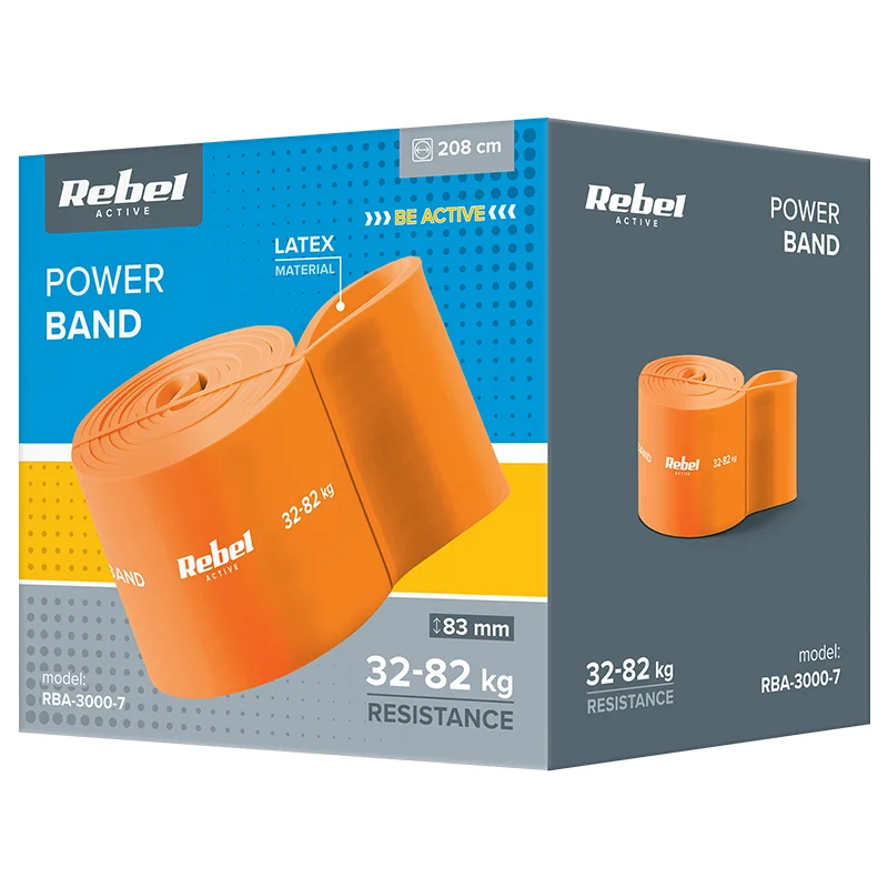 RBA-3000-7@3 BANDA ELASTICA LATEX 208CM 32-82KG REBEL ACTIVE