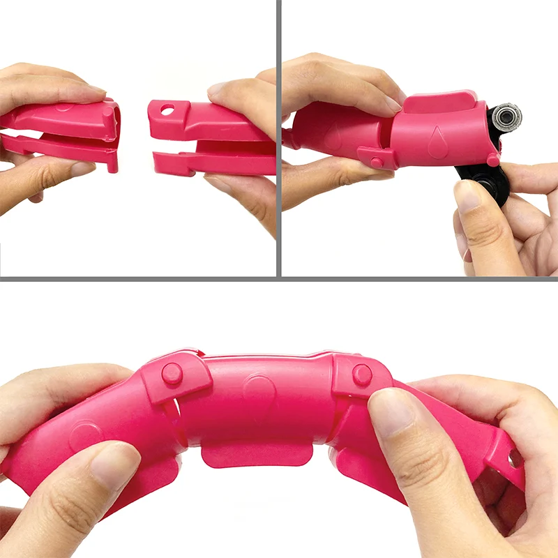 RBA-3065-PK@9 CERC FITNESS SMART HULA HOOP 50 CM ROZ REBEL ACTIVE