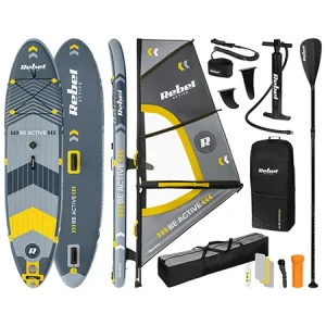SET PLACA GONFLABILA WINDSURFING SUP 305X76X15 CM