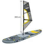 RBA-4513@4 SET PLACA GONFLABILA WINDSURFING SUP 305X76X15 CM