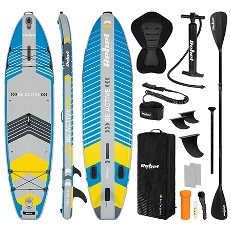 SET PLACA GONFLABILA STAND UP PADDLE SUP PRO REBEL ACTI