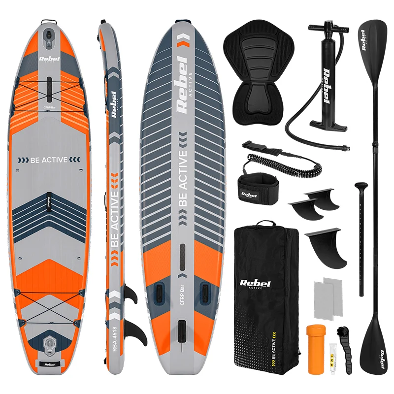 SET PLACA GONFLABILA STAND UP PADDLE SUP PRO REBEL ACTI