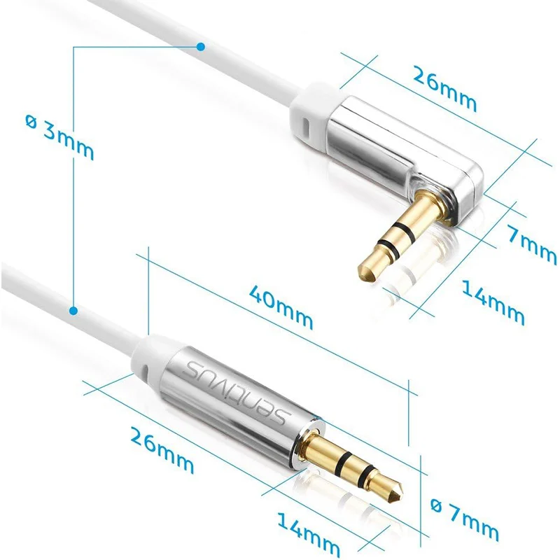 S-AU031-300@3 CABLU AUDIO 3.5 TATA - TATA 3.0M 90 SENTIVUS