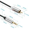 CABLU AUDIO 3.5 TATA - 2XRCA TATA 3.0M SENTIVUS
