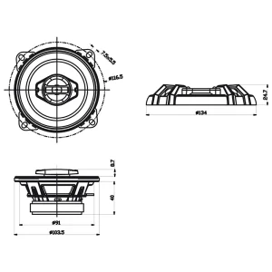 DIFUZOR AUTO 2 CAI 4 INCH 60W SENCOR