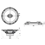 DIFUZOARE AUTO 2 CAI 17CM 90 W SENCOR