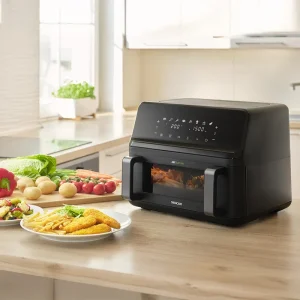 FRITEUZA DUBLA DIGITAL AIRFRYER 2X4.5 L 2700W SENCOR