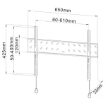 S-SHO2021@6 SUPORT TV UNIVERSAL 40-65 INCH STELL