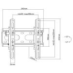 SUPORT UNIVERSAL TV 23 - 42 INCH STELL