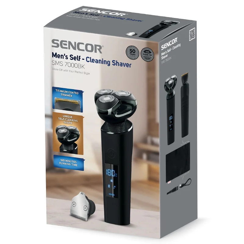 S-SMS7000BK@7 APARAT DE RAS ROTATIV NEGRU SENCOR