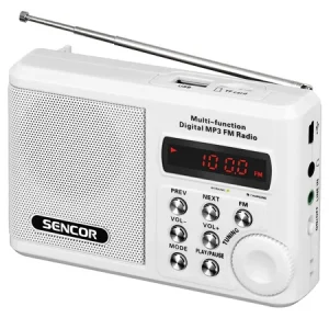 S-SRD215W RADIO PORTABIL MICRO SD ALB SENCOR