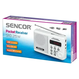 S-SRD215W@2 RADIO PORTABIL MICRO SD ALB SENCOR