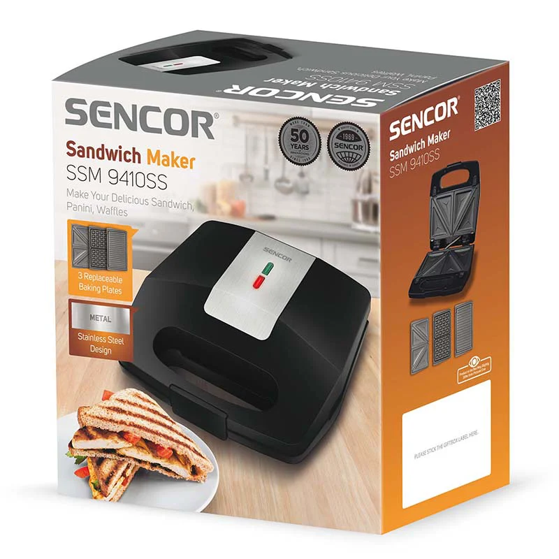 SANDWICH MAKER 3 IN 1 700W SENCOR