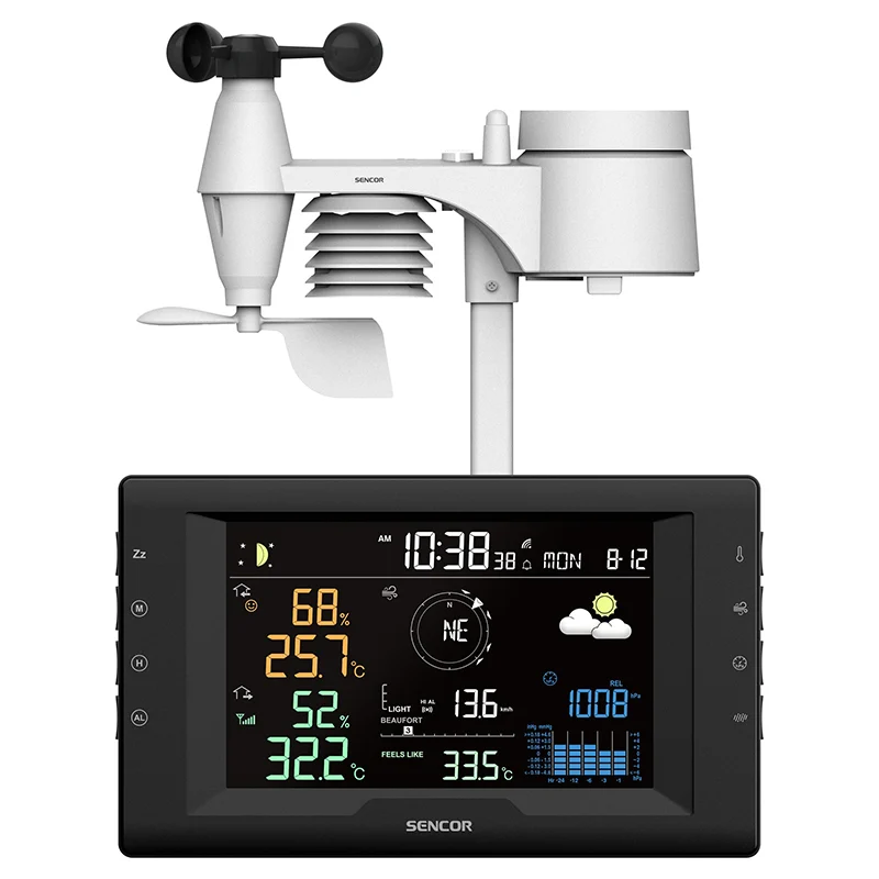 STATIE METEO PROFESIONALA WIRELESS 5 IN 1 SENCOR
