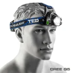 TED-FL19@4 LANTERNA FRONTALA 1W CU ACUMULATOR 2X 18650 TED