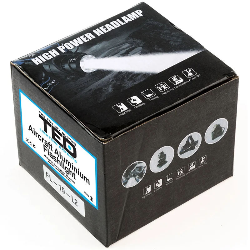 LANTERNA FRONTALA 1W CU ACUMULATOR 2X 18650 TED